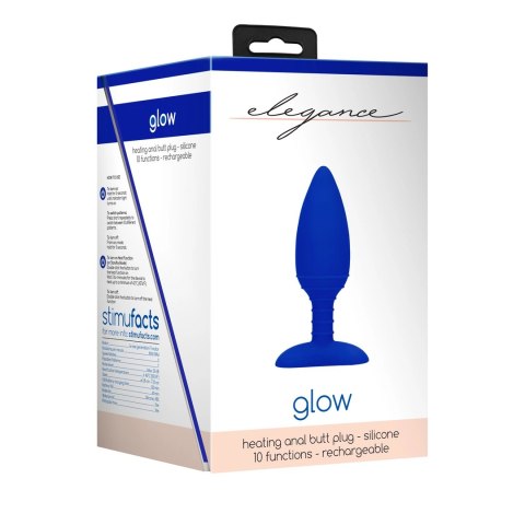 Shots Glow podgrzewany korek analny silikonowy, 3 kolory, wodoodporny Shots Glow podgrzewany korek analny silikonowy, 3 kolory, wodoodporny