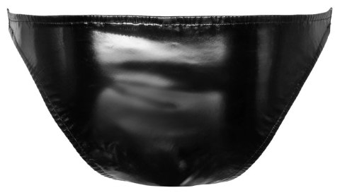 Black Level L Slipy Winylowe Czarne z Srebrnym Zamkiem Błyszczące Black Level L Slipy Winylowe Czarne z Srebrnym Zamkiem Błyszczące