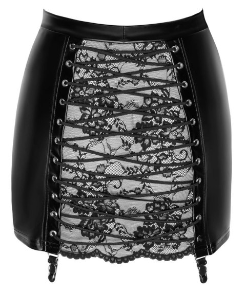 Noir Mini Spodniczka Orgia Czarna M - Koronkowa Wstawka, Powerwet Noir Mini Spodniczka Orgia Czarna M - Koronkowa Wstawka, Powerwet