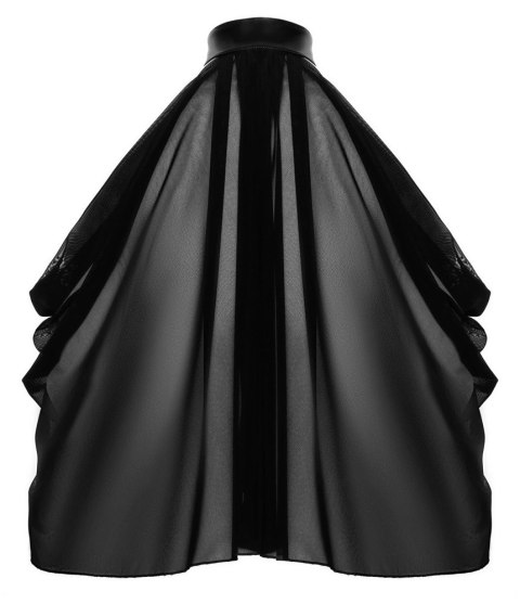 Noir Orgia Top z Tiulu Czarny Zwiewny Asymetryczny XL Noir Orgia Top z Tiulu Czarny Zwiewny Asymetryczny XL
