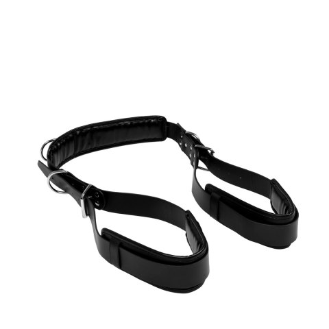 OUCH! Wyściełany pas na udo z regulacją - czarny, PU Leather OUCH! Wyściełany pas na udo z regulacją - czarny, PU Leather