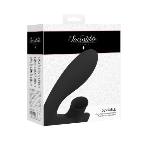 Irresistible by Shots Desirable - Wibrator giętki z technologią powietrza, silikonowy Irresistible by Shots Desirable - Wibrator giętki z technologią powietrza, silikonowy