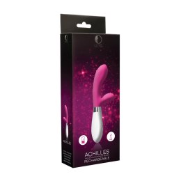 Luna by Shots Achilles - podwojny wibrator silikonowy, 21 cm, fioletowy