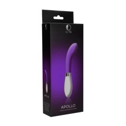 Luna by Shots Apollo - Wibrator nachylony, silikonowy 21 cm, 10 trybow