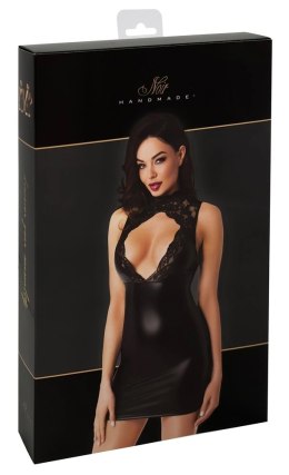 Noir Mini Sukienka Bez Rękawow Czarna S Koronka Powerwet Look