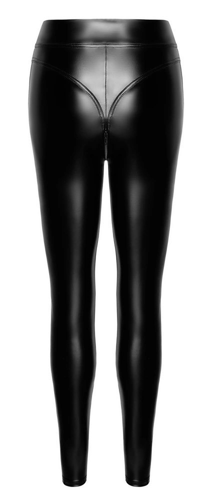 Noir Orgia Chimera legginsy czarne M wysoka talia powłoka połysk Noir Orgia Chimera legginsy czarne M wysoka talia powłoka połysk
