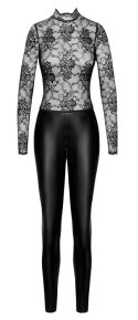 Noir Orgia Exclusive L - Czarny kombinezon koronkowy, powerwetlook