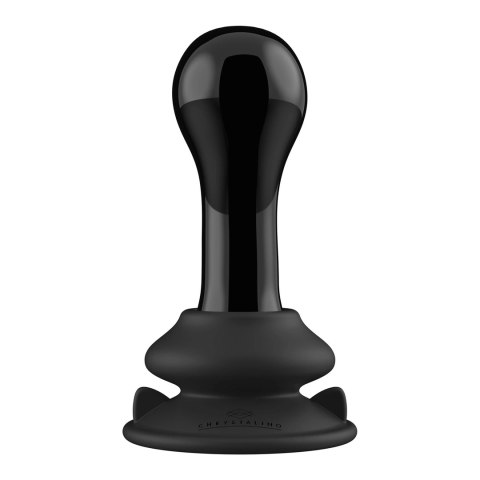 Shots Christalino Glass wibrator 10 Trybów Czarny z Przyssawką