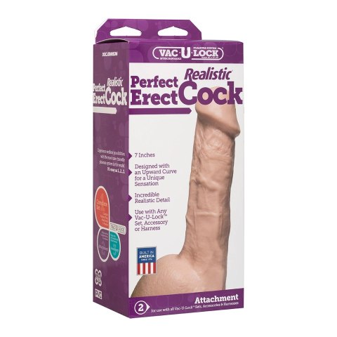 Doc Johnson 7 Perfect Erect Attachments anatomiczny model intymny 18 cm Doc Johnson 7 Perfect Erect Attachments anatomiczny model intymny 18 cm