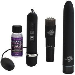 Doc Johnson Black Magic Zestaw Mini Wibrujących Akcesoriow Czarny