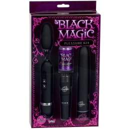 Doc Johnson Black Magic Zestaw Mini Wibrujących Akcesoriow Czarny