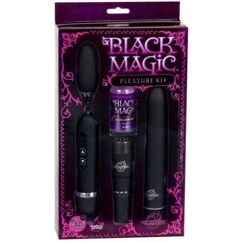 Doc Johnson Black Magic Zestaw Mini Wibrujących Akcesoriow Czarny Doc Johnson Black Magic Zestaw Mini Wibrujących Akcesoriow Czarny