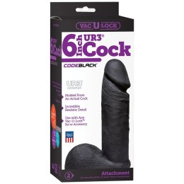 Doc Johnson Code Black Vac-U-Lock 15cm nakładka UR3 z anatomiczną podstawą