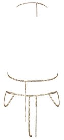 Cottelli ACCESSOIRES bikini łańcuszkowe złote - regulowane, metalowe