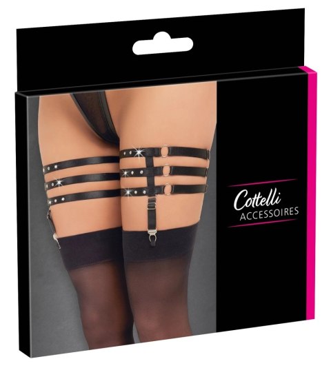 Cottelli Accessoires Pas do Pończoch L/XL, Potrojne Paski, Regulowany Cottelli Accessoires Pas do Pończoch L/XL, Potrojne Paski, Regulowany