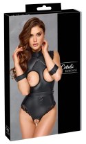 Cottelli Collection Bondage Body L, matowe, czarne, wycięcia, L