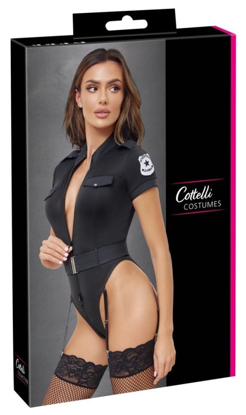 Cottelli Costumes Body Policyjne z Paskami Do Pończoch M Czarny Cottelli Costumes Body Policyjne z Paskami Do Pończoch M Czarny