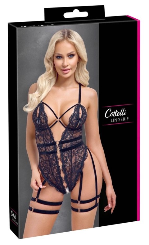 Cottelli Lingerie Body Koronkowe Czarny M z Odpinanymi Paskami Cottelli Lingerie Body Koronkowe Czarny M z Odpinanymi Paskami