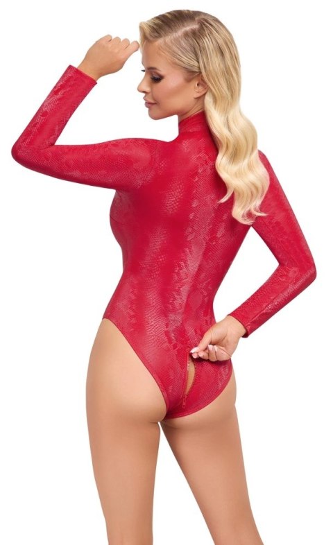 Cottelli PARTY Body Czerwony Motyw Skory Węża Rozmiar M Cottelli PARTY Body Czerwony Motyw Skory Węża Rozmiar M