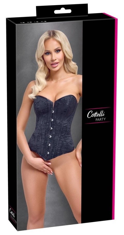 Cottelli PARTY Gorset Sznurowany Bez Ramiączek Czarny XL Cottelli PARTY Gorset Sznurowany Bez Ramiączek Czarny XL