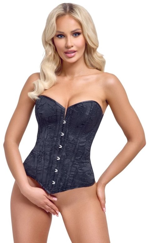 Cottelli PARTY Gorset Sznurowany Bez Ramiączek Czarny XL Cottelli PARTY Gorset Sznurowany Bez Ramiączek Czarny XL