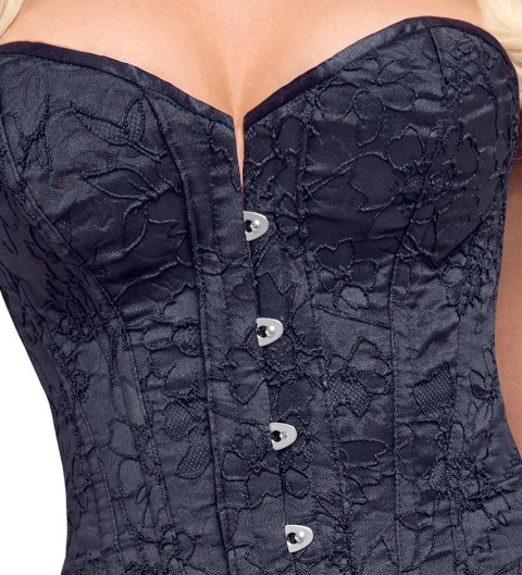 Cottelli PARTY Gorset Sznurowany Bez Ramiączek Czarny XL Cottelli PARTY Gorset Sznurowany Bez Ramiączek Czarny XL