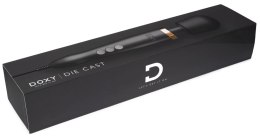 Doxy Die Cast masażer z ruchomą głowicą, czarny mat, metalowy