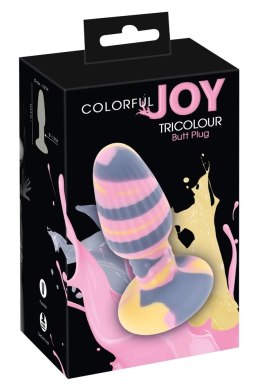 You2Toys Colorful Joy Plug silikonowy wielokolorowy 11,5 cm