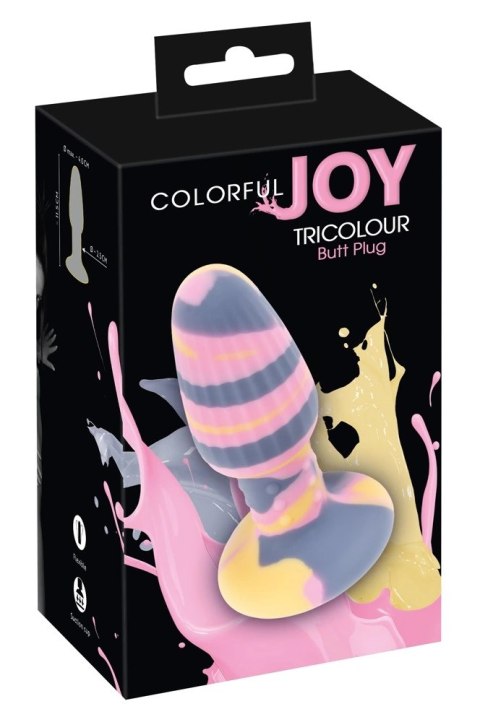 You2Toys Colorful Joy Plug silikonowy wielokolorowy 11,5 cm You2Toys Colorful Joy Plug silikonowy wielokolorowy 11,5 cm
