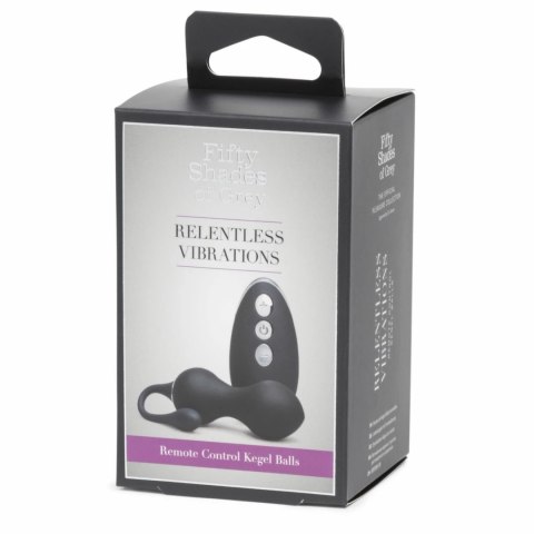 Fifty Shades of Grey RELENTLESS VIBRATIONS kulki Kegel z pilotem czarne Fifty Shades of Grey RELENTLESS VIBRATIONS kulki Kegel z pilotem czarne