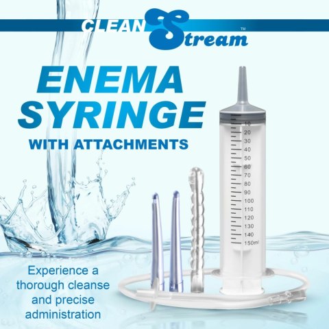 XR Brands Enema Syringe 150 ml z 3 końcowkami i przewodem 60 cm XR Brands Enema Syringe 150 ml z 3 końcowkami i przewodem 60 cm