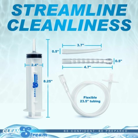 XR Brands Enema Syringe 150 ml z 3 końcowkami i przewodem 60 cm XR Brands Enema Syringe 150 ml z 3 końcowkami i przewodem 60 cm
