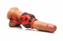 XR Brands Hell Hound Red - anatomiczny pierścień z systemem rozciągającym