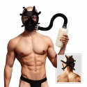 XR Brands Inhaler Gas Mask Black & White - silikonowa maska z butelką 1L