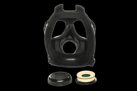 XR Brands Inhaler Gas Mask Black & White - silikonowa maska z butelką 1L XR Brands Inhaler Gas Mask Black & White - silikonowa maska z butelką 1L