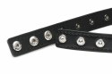 XR Brands Spiked Heart Choker Black - Pasek z Ćwiekami Vegan 42 cm