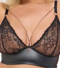 Cottelli Curves Komplet Koronkowy Czarny 3-częściowy 3XL