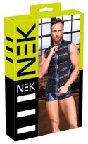 NEK Koszulka bez rękawow 3XL niebieska z siateczkowymi wstawkami