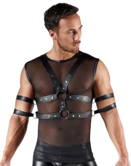 Svenjoyment Bondage Koszulka Bez Rękawow z Mankietami L Czarna