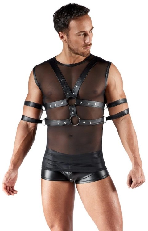 Svenjoyment Bondage Koszulka bez rękawow z mankietami S czarna Svenjoyment Bondage Koszulka bez rękawow z mankietami S czarna