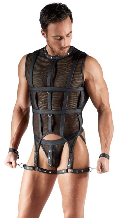 Svenjoyment Bondage Mesh Czarny Bezrękawnik z Uprzężą 2XL Svenjoyment Bondage Mesh Czarny Bezrękawnik z Uprzężą 2XL