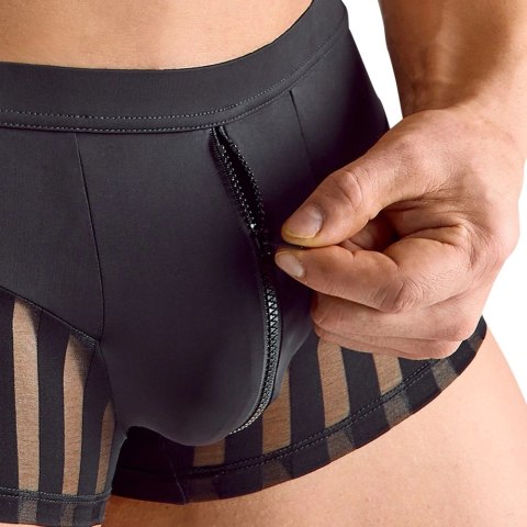 Svenjoyment Bokserki Czarne 2XL z Przezroczystymi Wstawkami i Zamkiem Svenjoyment Bokserki Czarne 2XL z Przezroczystymi Wstawkami i Zamkiem