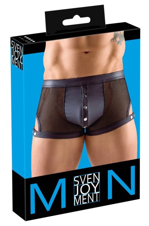 Svenjoyment Bokserki Siateczkowe Z Regulacją i Wycięciem 2XL Czarny Svenjoyment Bokserki Siateczkowe Z Regulacją i Wycięciem 2XL Czarny