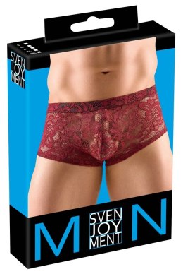 Svenjoyment Bokserki męskie 2XL koronkowe czerwone, elastyczne