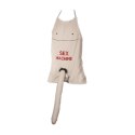 Apron Fartuch z napisem Sex Machine, pluszowy element XL, uniwersalny