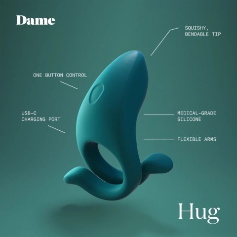 Dame Hug pierścień intymny wodoodporny 5 trybow ładowanie USB-C Dame Hug pierścień intymny wodoodporny 5 trybow ładowanie USB-C