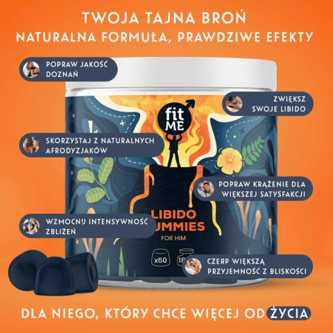 FitMe Libido Gummies for Him żelki z catuabą i cordycepsem 180g FitMe Libido Gummies for Him żelki z catuabą i cordycepsem 180g
