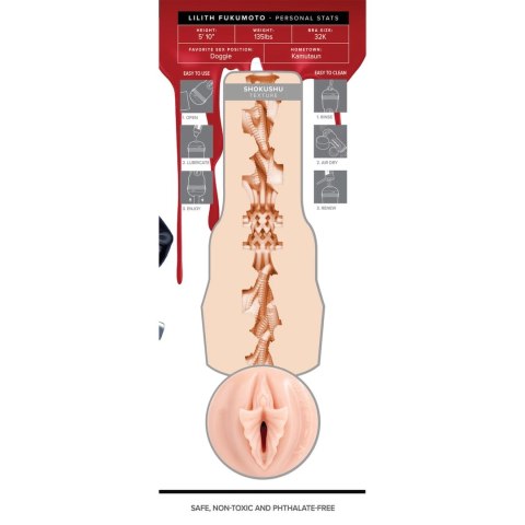 Fleshlight Fantasy Lilith Fukumoto Shokushu beżowa - model z powierzchnią Shokushu Fleshlight Fantasy Lilith Fukumoto Shokushu beżowa - model z powierzchnią Shokushu