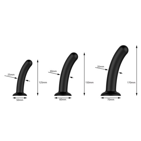 Nexus Dilating Set S/M/L - Zestaw silikonowych modeli z przyssawkami Nexus Dilating Set S/M/L - Zestaw silikonowych modeli z przyssawkami