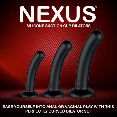 Nexus Dilating Set S/M/L - Zestaw silikonowych modeli z przyssawkami Nexus Dilating Set S/M/L - Zestaw silikonowych modeli z przyssawkami